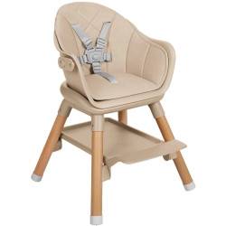 Стульчик для кормления 6в1 Kikka Boo Woody (Beige) Thumb