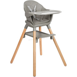 Scaun pentru hranire 6в1 Kikka Boo Woody (Grey)
