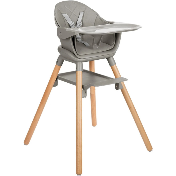 Scaun pentru hranire 6в1 Kikka Boo Woody (Grey)