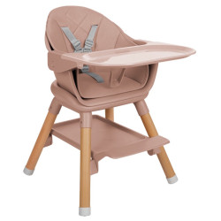 Стульчик для кормления 6в1 Kikka Boo Woody (Pink) Thumb
