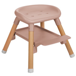 Стульчик для кормления 6в1 Kikka Boo Woody (Pink) Thumb