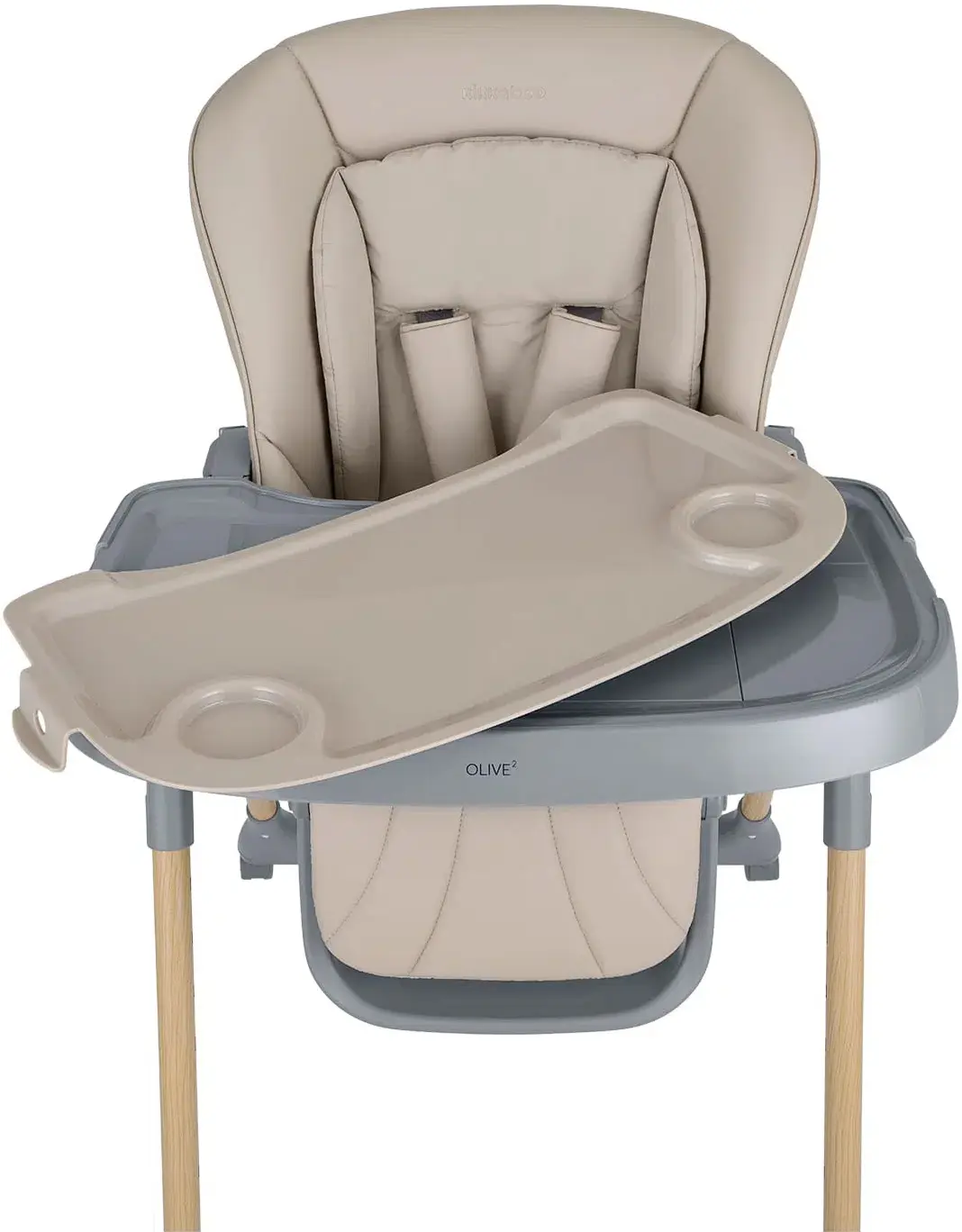 Scaun pentru hranire Kikka Boo Olive 2 (Beige/Gray) - 6