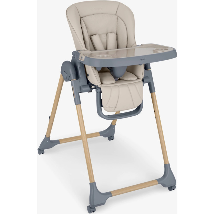 Стульчик для кормления Kikka Boo Olive 2 (Beige/Gray)