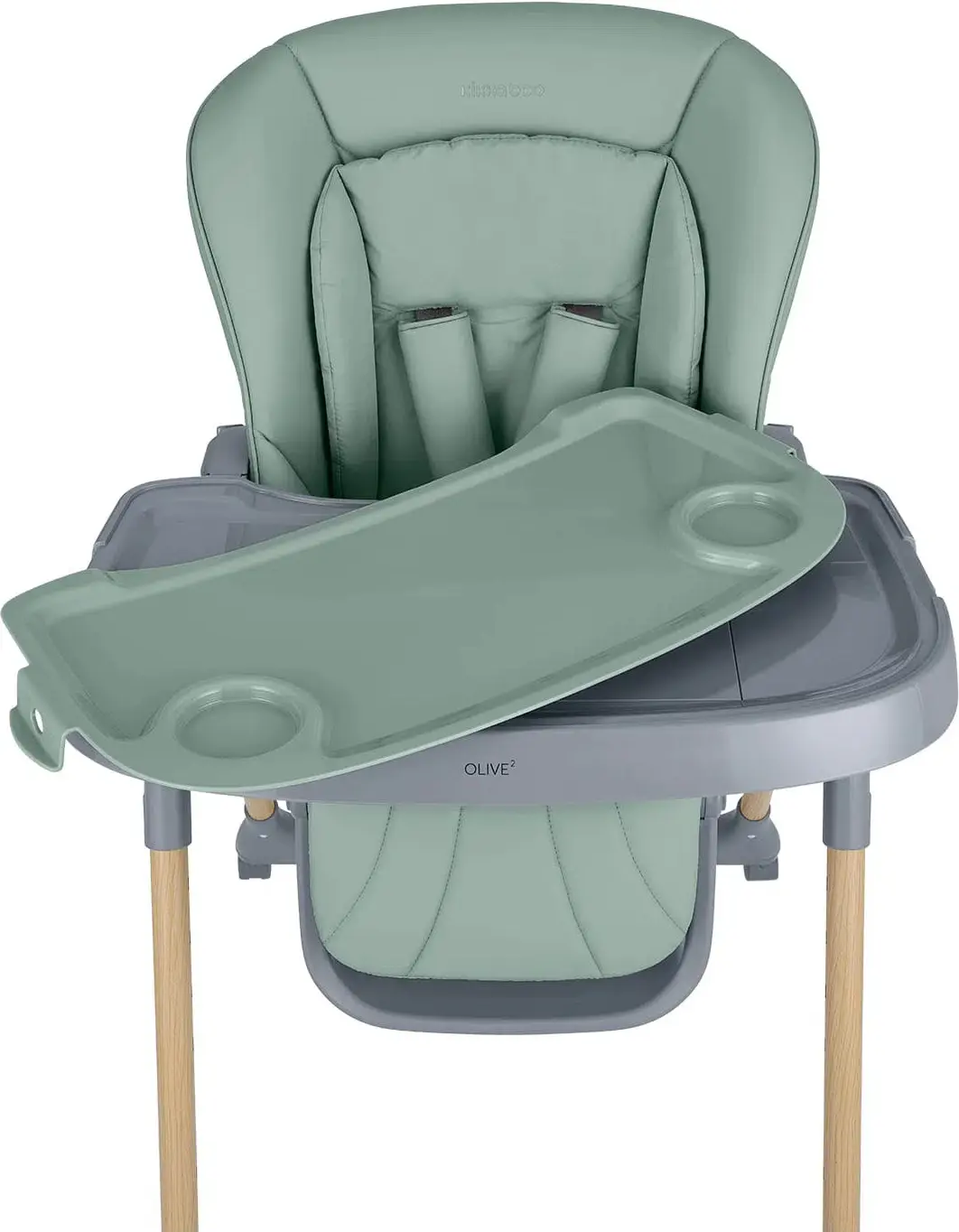 Scaun pentru hranire Kikka Boo Olive 2 (Mint/Gray) - 6