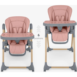 Scaun pentru hranire Kikka Boo Olive 2 (Pink/Gray) Thumb