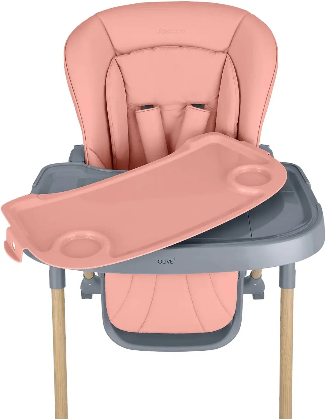 Scaun pentru hranire Kikka Boo Olive 2 (Pink/Gray) - 6