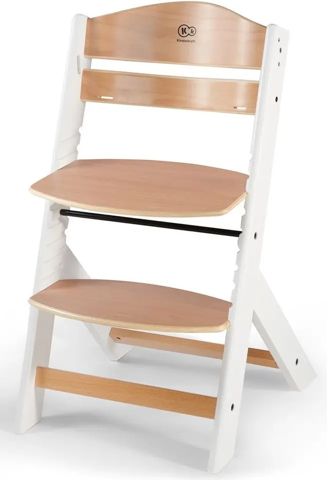 Scaun pentru hranire KinderKraft Enock (Wood/White) - 2