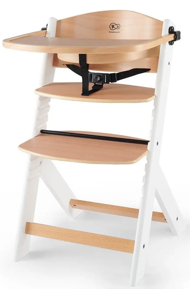 Scaun pentru hranire KinderKraft Enock (Wood/White)