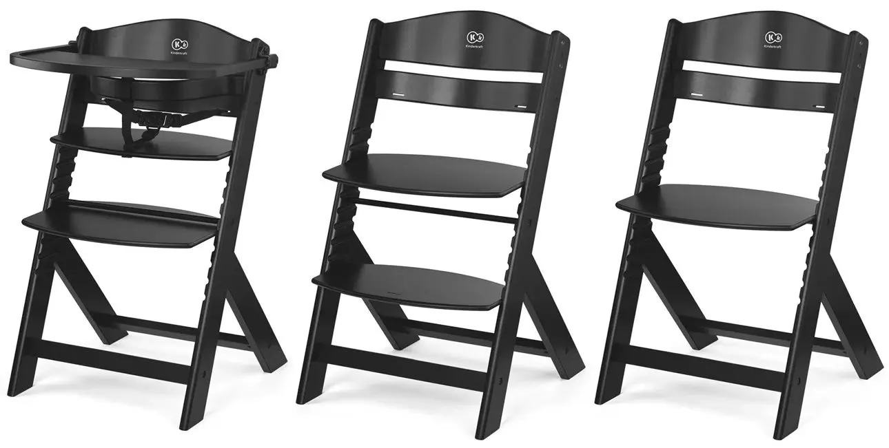 Scaun pentru hranire 2in1 Kinderkraft Enok cu perna (Black)