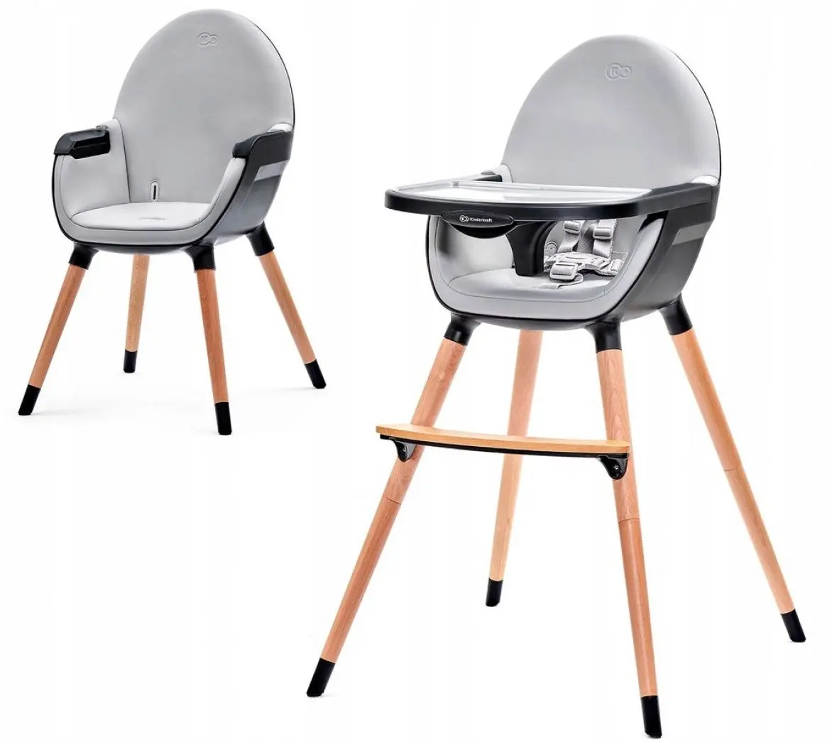 Стульчик для кормления 2в1 Kinderkraft Fini (Black)