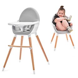 Scaun pentru hranire 2in1 Kinderkraft Fini KHFINI00PNK0000 (Pink) Thumb