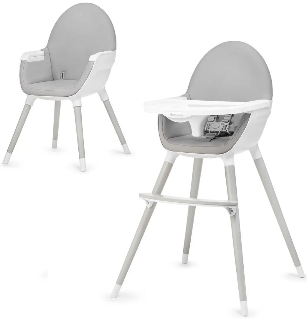 Стульчик для кормления 2в1 KinderKraft Fini KKKFINIGRYLEG0 (Grey) - 6