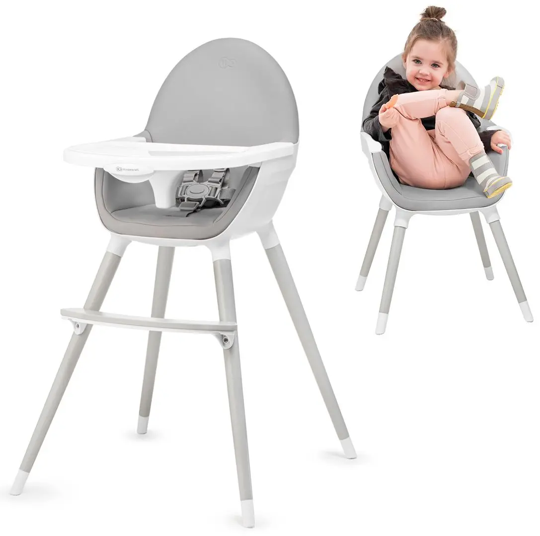 Стульчик для кормления 2в1 KinderKraft Fini KKKFINIGRYLEG0 (Grey) - 7