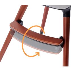 Стульчик для кормления 2в1 Kinderkraft Finix Ecru (Black/Beige) Thumb