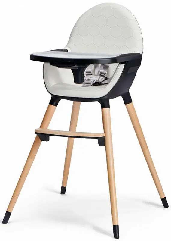 Стульчик для кормления 2в1 Kinderkraft Finix Ecru (Black/Beige)