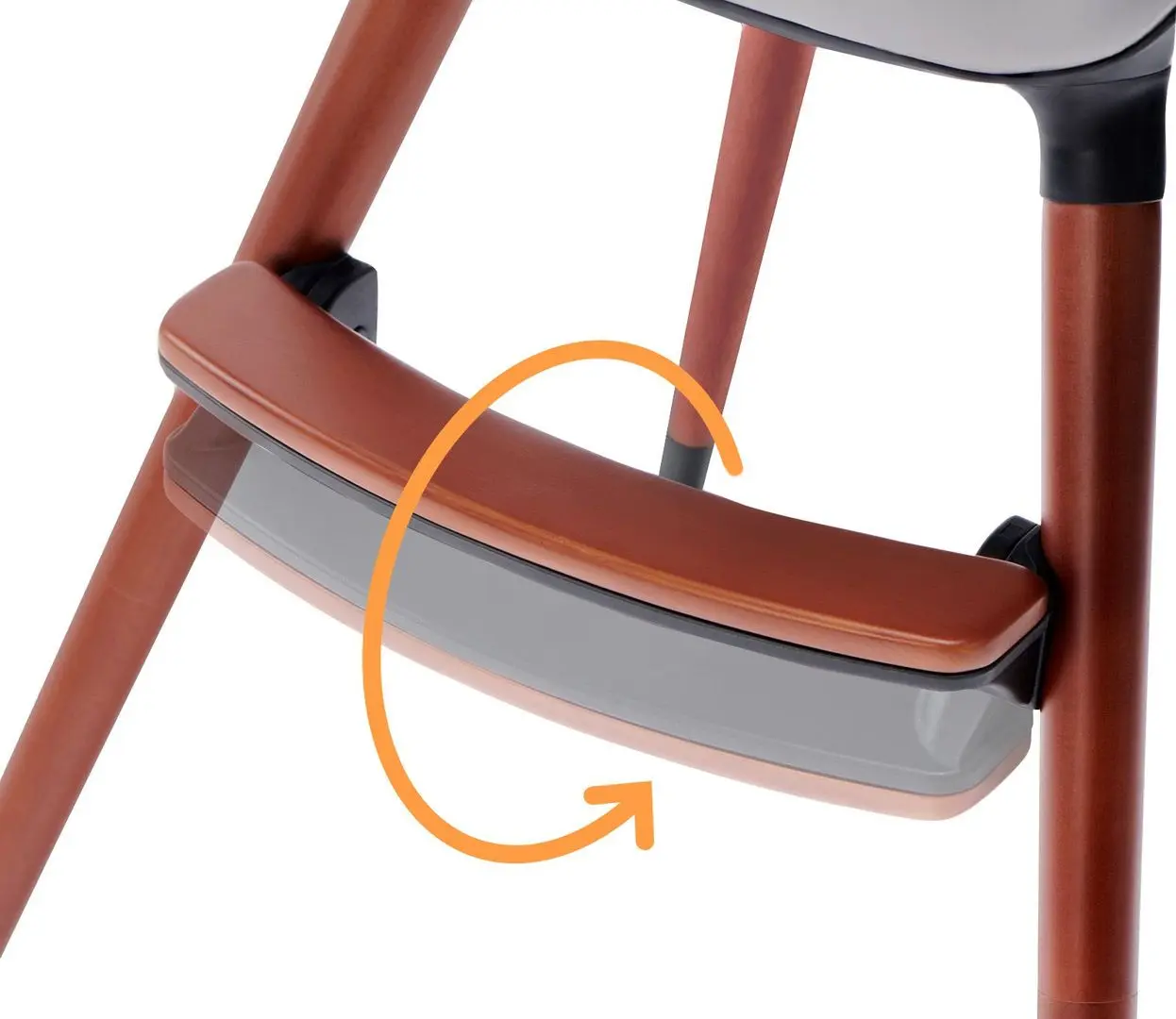 Стульчик для кормления 2в1 Kinderkraft Finix (Grey/Brown) - 12