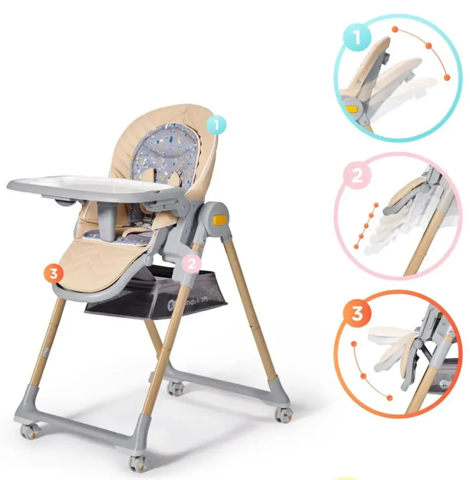 Стульчик для кормления 2в1 Kinderkraft Lastree KHLAST00PNK0000 (Pink) - 4