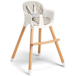 Scaun pentru hranire 2in1 KinderKraft Sienna (Gray/White) Thumb