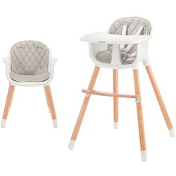 Scaun pentru hranire 2in1 KinderKraft Sienna (Gray/White) Thumb