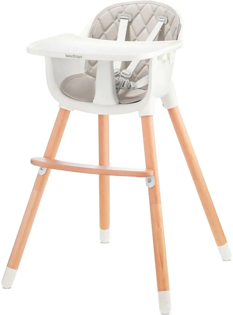 Scaun pentru hranire 2in1 KinderKraft Sienna (Gray/White)