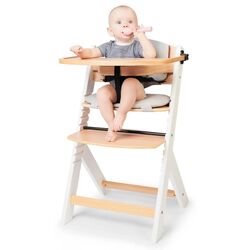 Scaun pentru hranire 3in1 KinderKraft Enock (White/Wood) Thumb