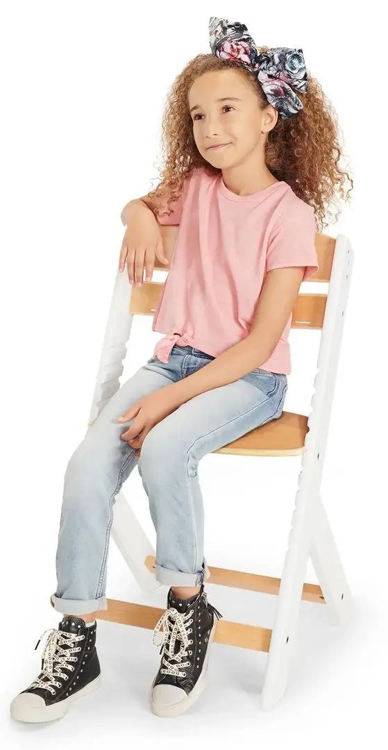 Scaun pentru hranire 3in1 KinderKraft Enock (White/Wood) - 6