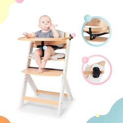 Scaun pentru hranire 3in1 KinderKraft Enock (White/Wood) Thumb