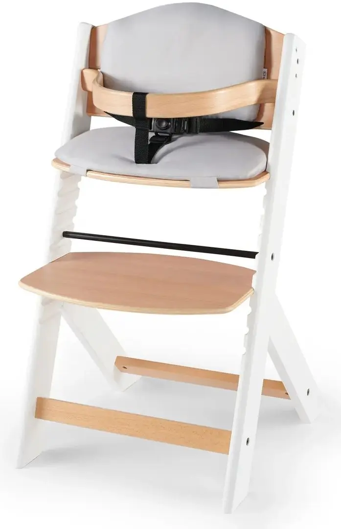 Scaun pentru hranire 3in1 KinderKraft Enock (White/Wood)