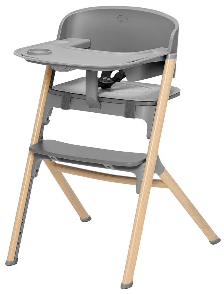 Scaun pentru hranire 3in1 Kinderkraft Igee (Grey/Wood)
