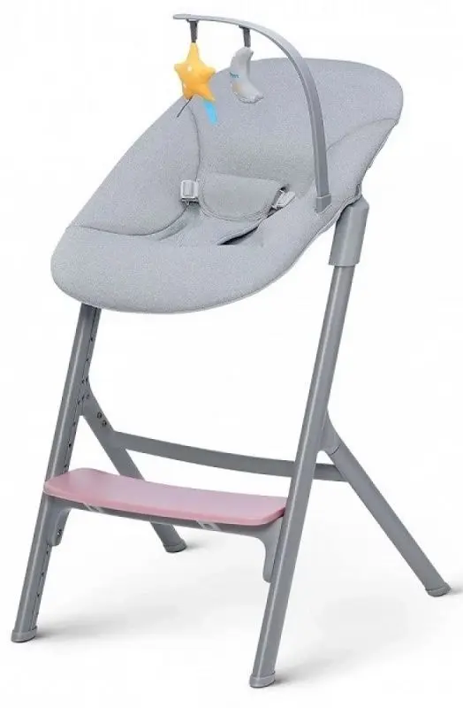 Scaun pentru hranire 4in1 Kinderkraft Livy Calmee (Aster Pink)