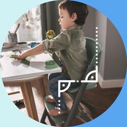 Scaun pentru hranire si sezlong 4in1 Kinderkraft Livy Calmee (Olive Green) Thumb