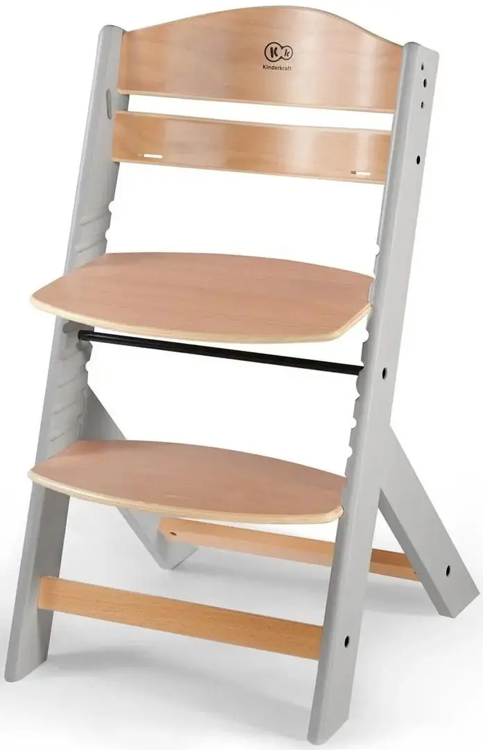 Scaun pentru hranire KinderKraft Enock (Grey Wood)