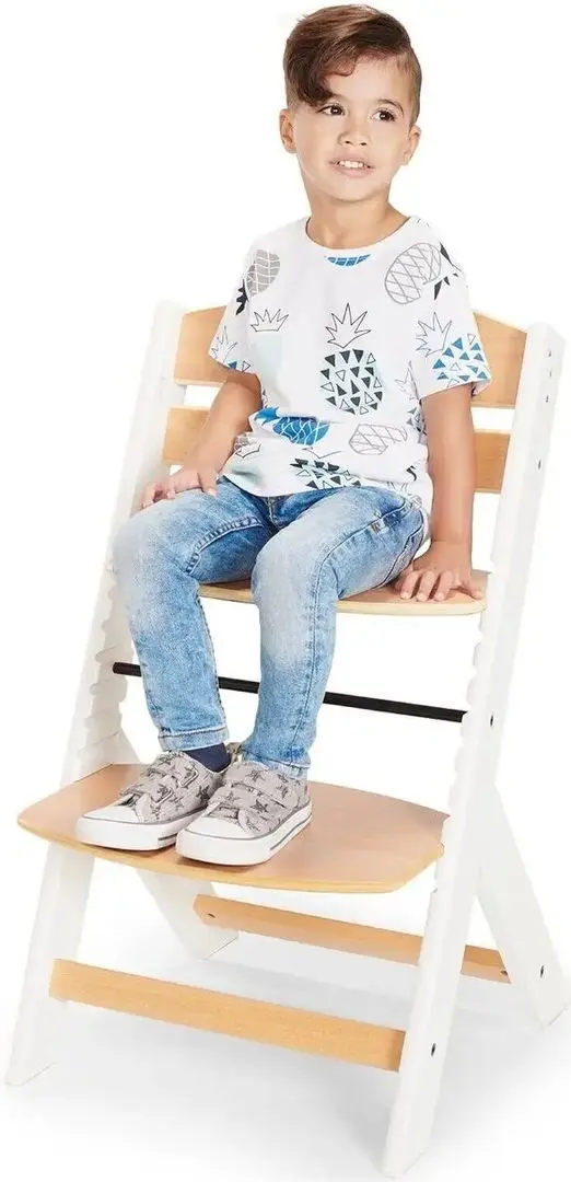 Scaun pentru hranire KinderKraft Enock (Grey Wood)