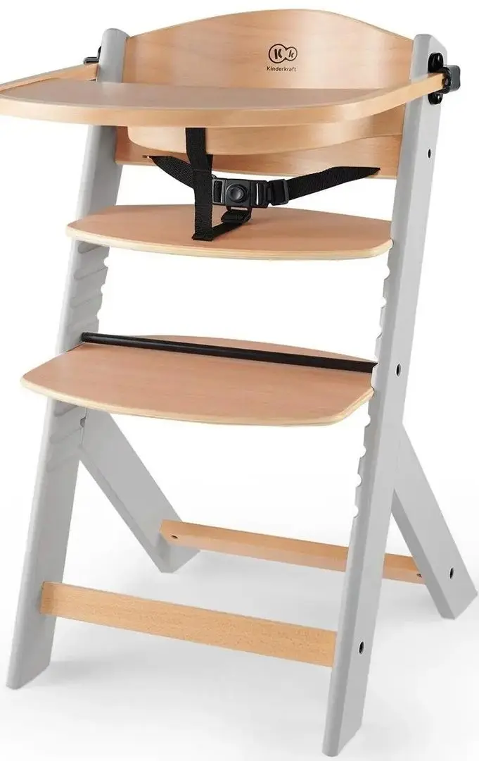 Scaun pentru hranire KinderKraft Enock (Grey Wood)