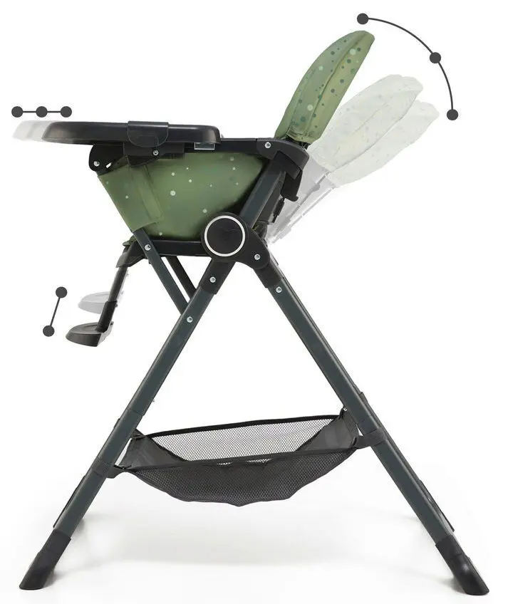 Scaun pentru hranire Kinderkraft Foldee KHFOLD00GRE0000 (Green)