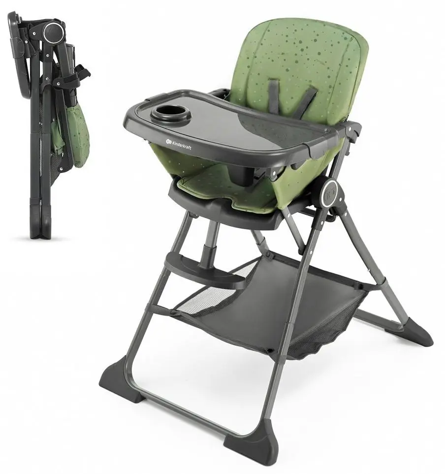 Scaun pentru hranire Kinderkraft Foldee KHFOLD00GRE0000 (Green)