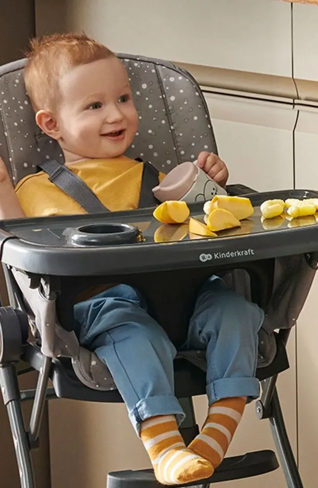 Scaun pentru hranire Kinderkraft Foldee KHFOLD00GRY0000 (Grey)