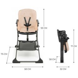 Scaun pentru hranire Kinderkraft Foldee KHFOLD00PNK0000 (Pink) Thumb