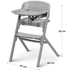 Scaun pentru hranire Kinderkraft Livy (Pink/Grey) Thumb