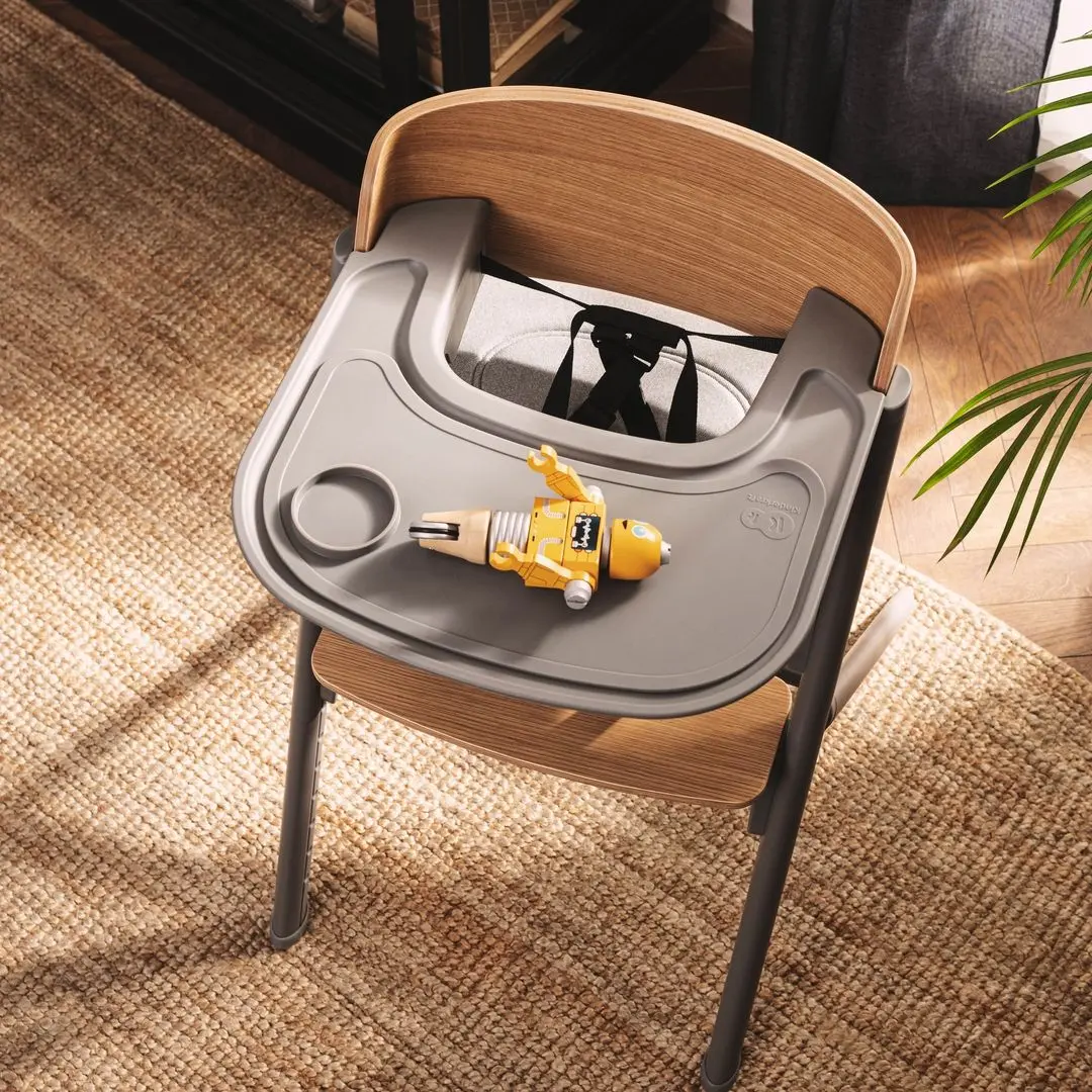 Scaun pentru hranire KinderKraft Livy + Sezlong Calmee (Oak/Grey) - 7