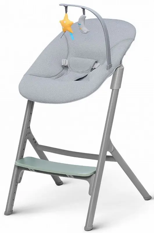 Scaun pentru hranire KinderKraft Livy + Sezlong Calmee (Olive Green/Grey) - 3