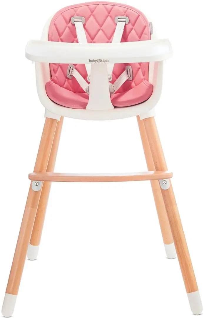 Стульчик для кормления KinderKraft Sienna (Pink/White) - 2