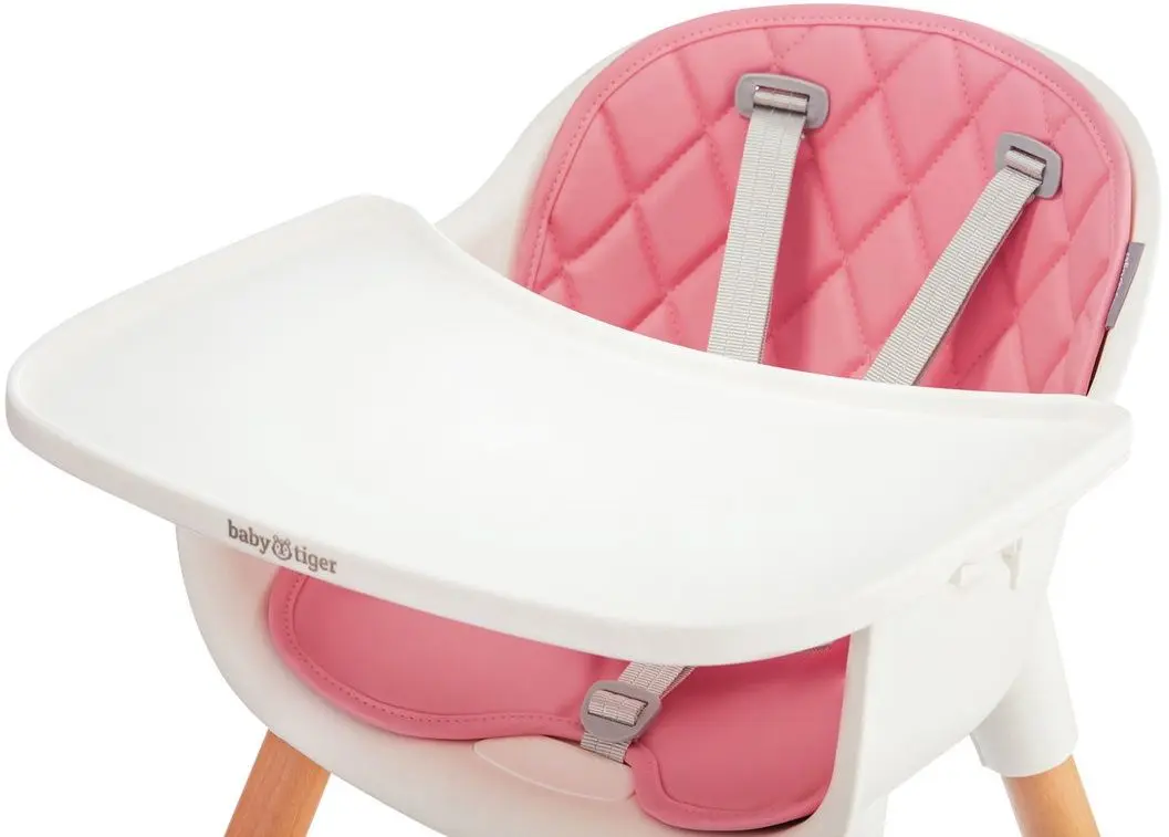 Стульчик для кормления KinderKraft Sienna (Pink/White) - 10