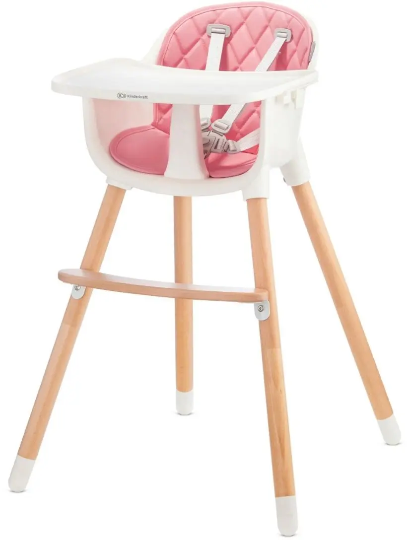 Стульчик для кормления KinderKraft Sienna (Pink/White)