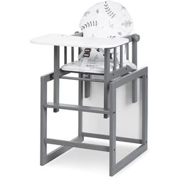 Стульчик для кормления 2в1 Klups Lily (Graphite)