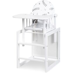 Стульчик для кормления 2в1 Klups Lily (White)