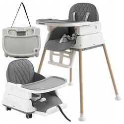 Стульчик для кормления 6в1 Kruzzel 22014 (Grey) Thumb