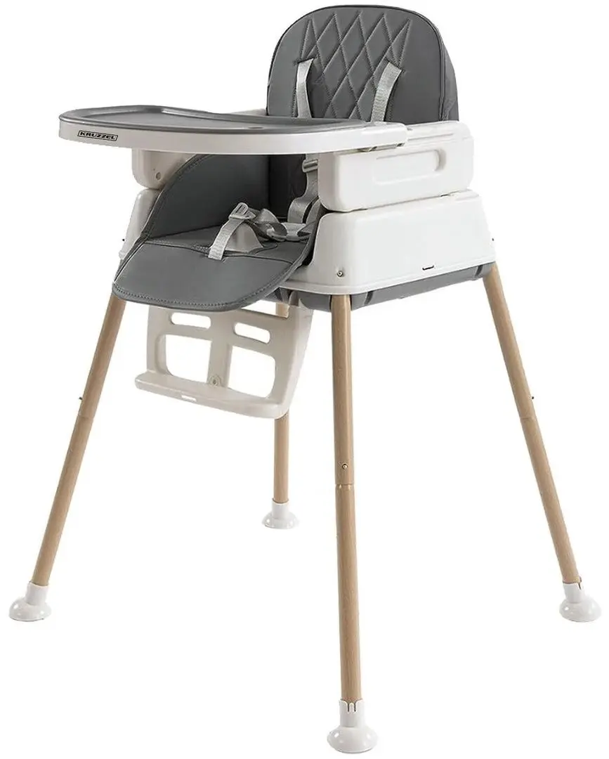 Стульчик для кормления 6в1 Kruzzel 22014 (Grey)