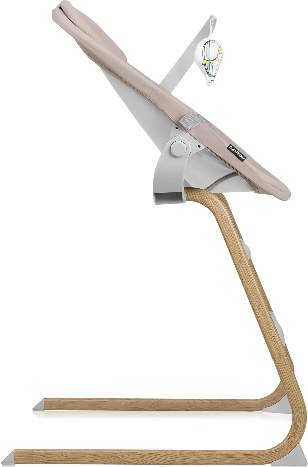 Set scaun pentru hranire + sezlong-leagan Lionelo Dalia (Grey Stone/Natural) - 6