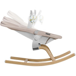 Set scaun pentru hranire + sezlong-leagan Lionelo Dalia (Grey Stone/Natural) Thumb
